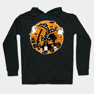 Mushroom Halloween Spooky Fairy House Hoodie